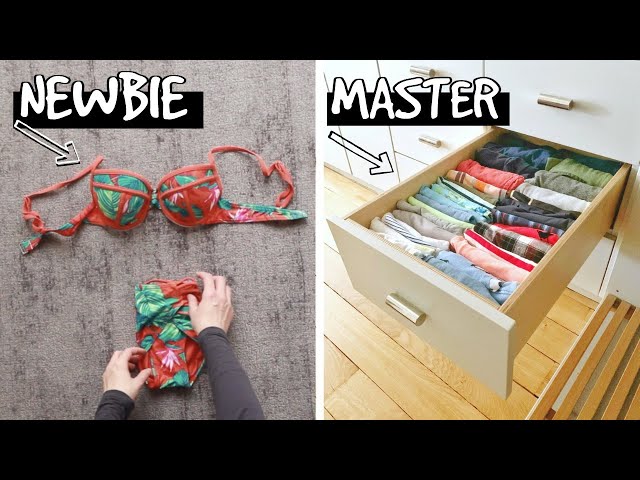 👚 HOW TO FOLD CLOTHES VERTICALLY| Easy KONMARI FOLDING Method Tutorial to Fold ANYTHING Super Fast!