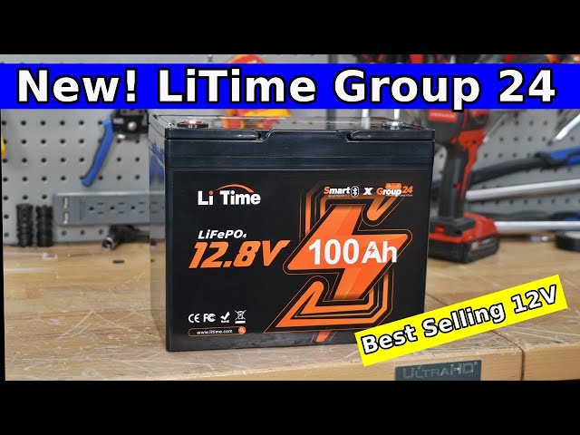 New LiTime 12V Group 24 LiFePO4 Battery! Complete Review