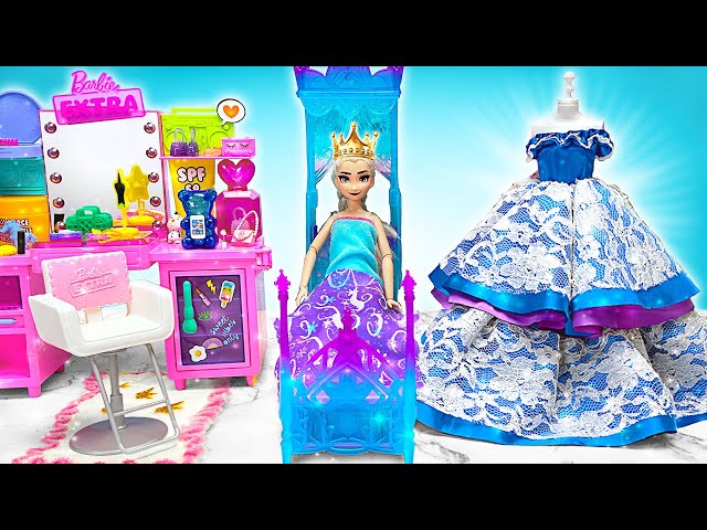 Puppenhaus der Prinzessin: Morgenroutine mit Elsa || FUN DIY 🏰👑
