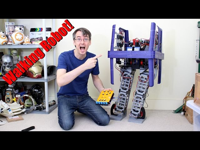Star Wars Robot GONK Power Droid Robot PART 9, Walking Forwards & Backwards | James Bruton