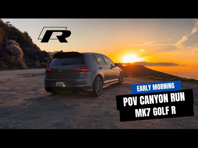 *POV* Sunrise Canyon Run in Volkswagen Golf R Mk7 | Beautiful View