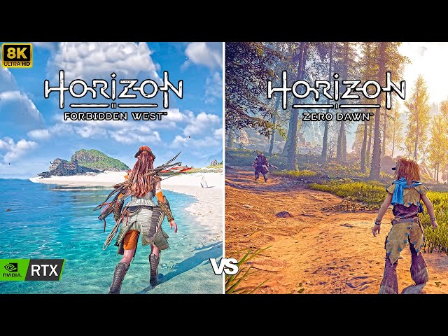 Horizon Forbidden West vs Zero Dawn | RTX 4090| DLSS | 4K & 8K | Maxed Settings