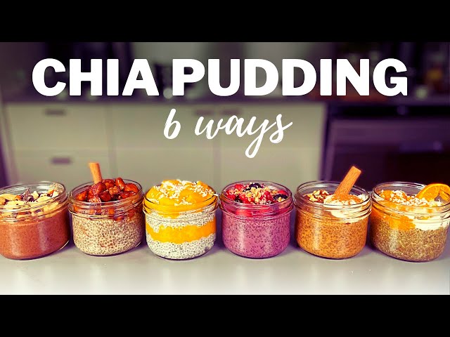 CHIA PUDDING » 6 Flavours for Easy, Healthy Breakfast Snacks | Spring/Summer Meal Prep