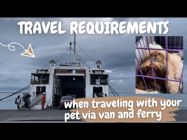 TRAVEL REQUIREMENTS WHEN TRAVELING WITH YOUR PET VIA VAN AND FERRY