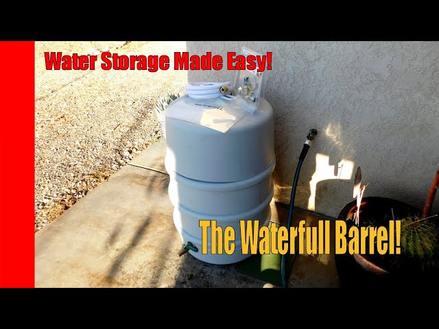 Emergency Home Water Storage Made Easy: The Waterfull Barrel!