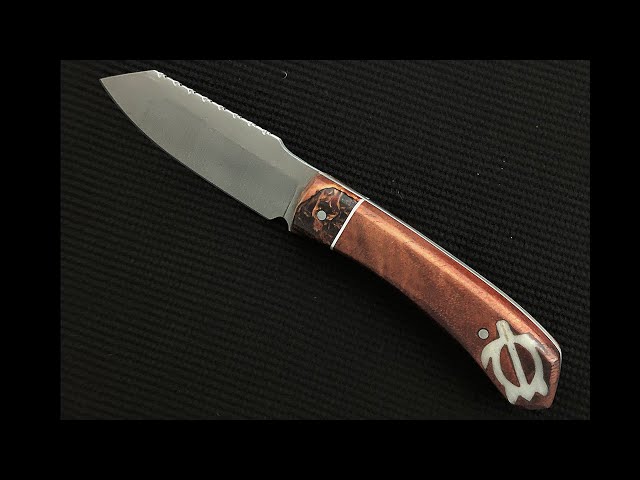 Knifemaking with Hawaiian Koa Wood and Bone Inlay