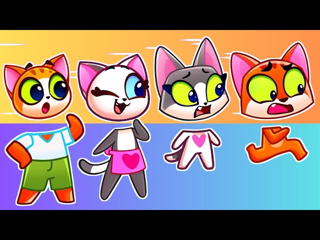 😸 Face Switch Challenge 🔄 Body Puzzle! 😻 Best Kids Nursery Rhymes 🎶 Purr-Purr Live