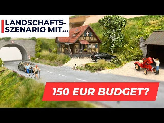 Realistische Landschaft für nur 150 EUR? I H0 Modelleisenbahn Szenario 1:87