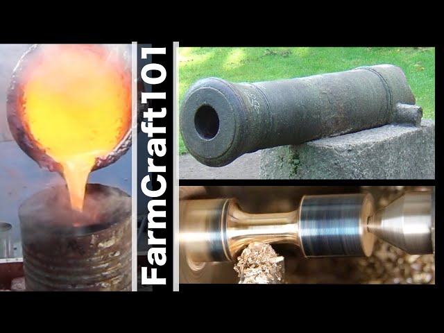 How NOT To Cast A Historic Bronze Cannon Barrel.  FarmCraft101