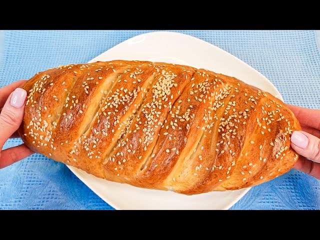 Mix water with flour, you will be amazed at the result! German bread. Baking bread.