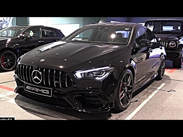 Mercedes CLA 45 S AMG 4Matic + NEW SOUND REVIEW Interior Exterior Infotainment
