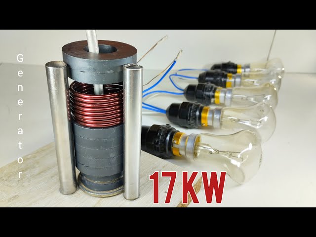 New Idea 100%work 240v Free Energy Generator 17KW with Coper wire Use Magnet and Still pipe