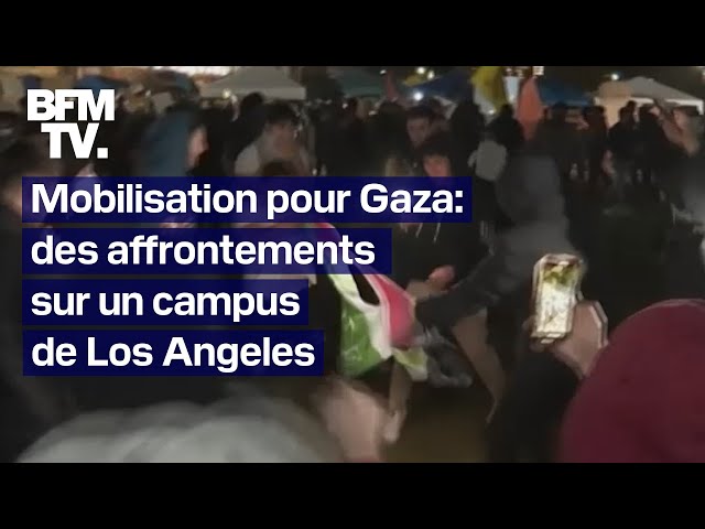 Mobilisation pour Gaza: des affrontements à Los Angeles sur le campus d'UCLA