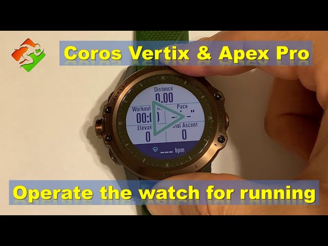 Coros Vertix / Apex Pro | How to operate