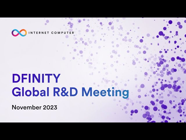 Global R&D Nov 2023 - ckETH, Zero to Dapp, Auditable SNSs, IC WebSockets