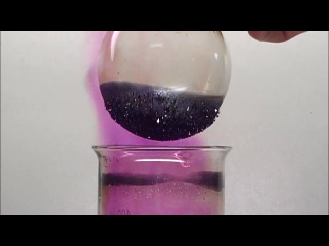 Chemistry experiment 47 - Sublimation of Iodine