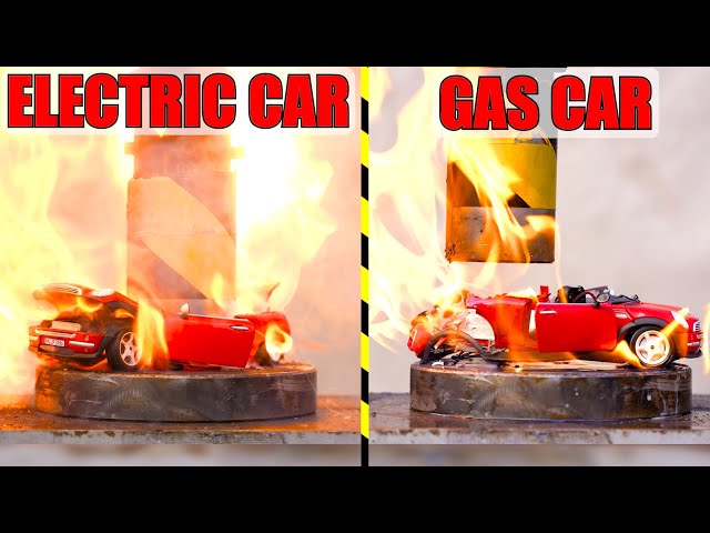Electric vs. Gasoline: Which Car Burns Easier When Crushed?