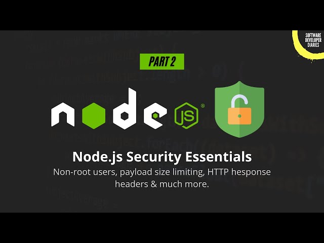 Node.js Security Best Practices #2: non-root user, payload size limiting, auth limits