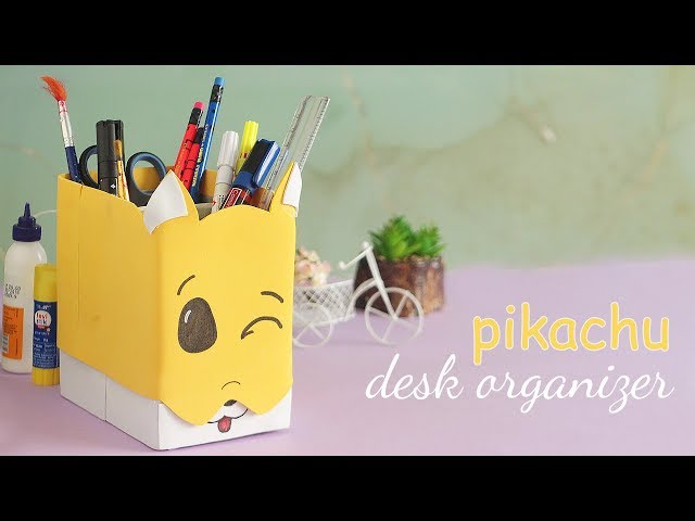 DIY Pikachu Desk Organizer | Pencil Holder | Handcraft