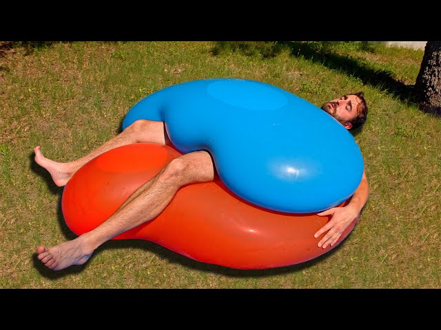 Giant Balloon Sandwich in Slow Motion - The Slow Mo Guys