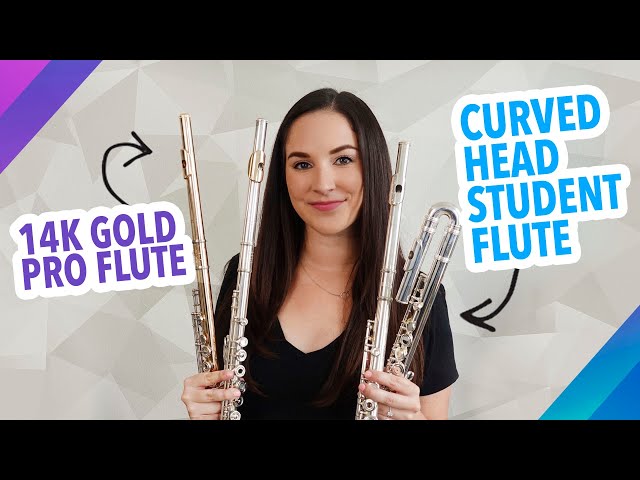 Every Flute I've Ever Owned! | From My Curved Head Student Flute To My 14K Gold Professional Flute