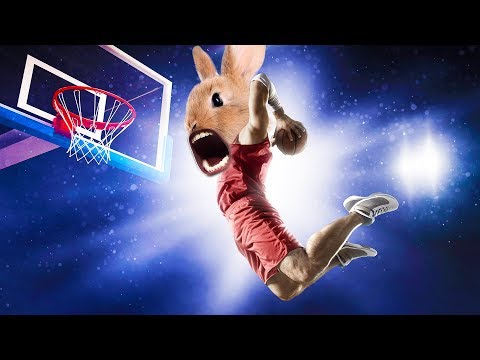 BUNNY BASKETBALL | Super Bunny Man w/ Jack, Bob, Wade