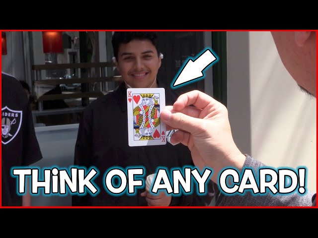 Fastest Mind Reading Card Trick! Level 100/100!