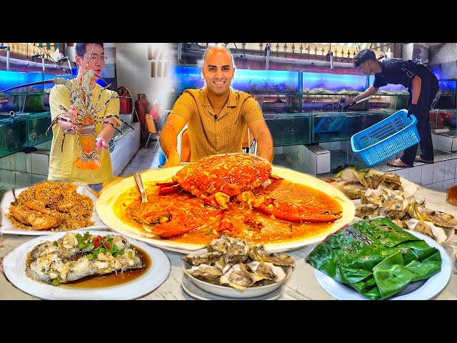 $50 Seafood in JAKARTA 🇮🇩 Indonesian street food tour of Jakarta, Indonesia