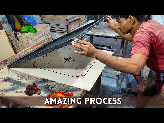 Amazing Process of Making Indian Carrom Board. Carrom Board Champion. Carrom Board Making