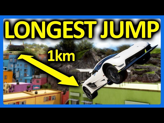 Forza Horizon 5 : The 1km Jump Challenge!!