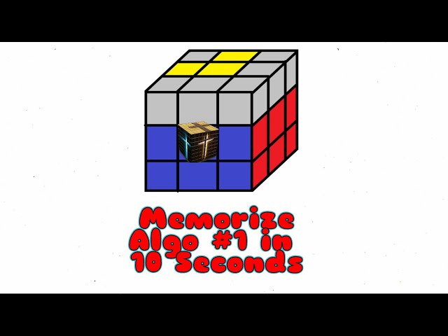 Memorize Rubik's Cube 3rd Layer 1st Algorithm in 10 seconds w/Papa Crescendo 3x3x3 #shorts