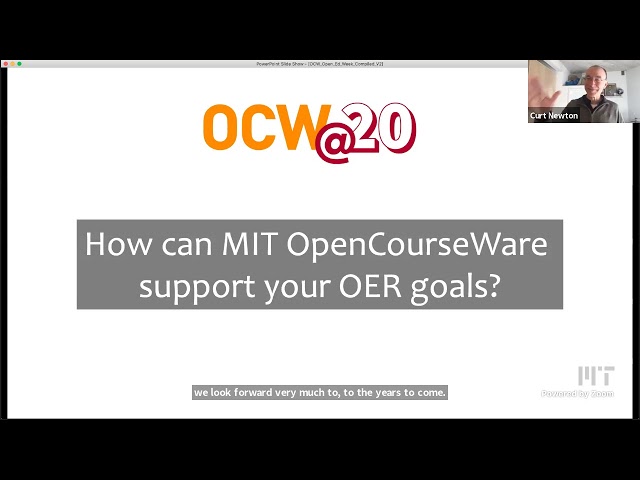 MIT OpenCourseWare: Origins, Pathways, and Possibilities