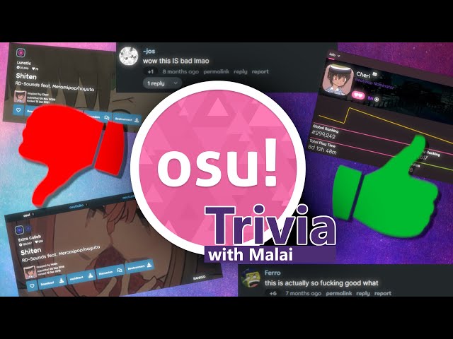 Lowest user rated map in osu!? - osu!Trivia #shorts