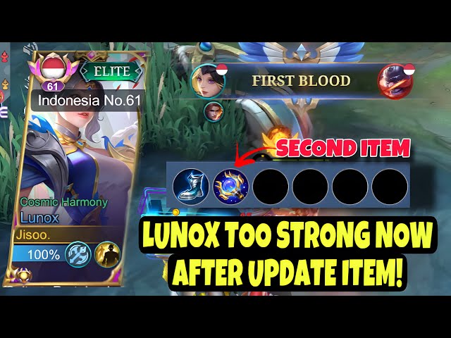 LUNOX ITEM UPDATE TOO STRONG BUT HIS MANA IS VERY WASTEFUL | LUNOX GAMEPLAY - MOBILE LEGENDS LUNOX
