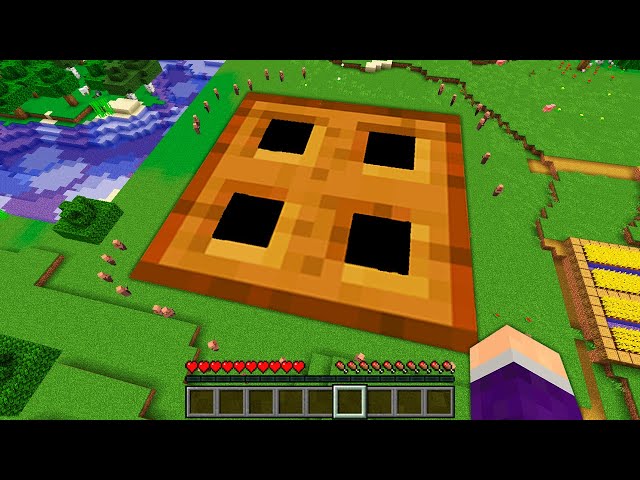 Where does lead this SUPER BIGGEST TRAPDOOR in Minecraft ? MOST LEGENDARY BASE !
