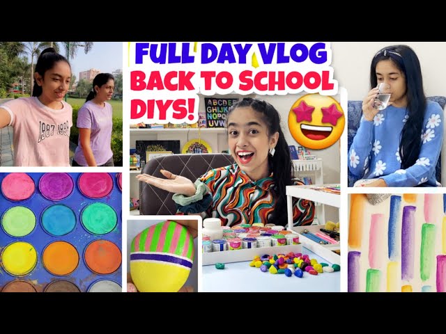 Full Day Vlog!😍💕 Back to School DIYs!!!🎀 | Riya's Amazing World