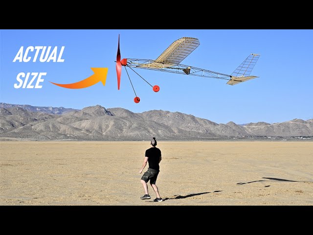 Massive 16 Foot Rubber Band Powered Airplane