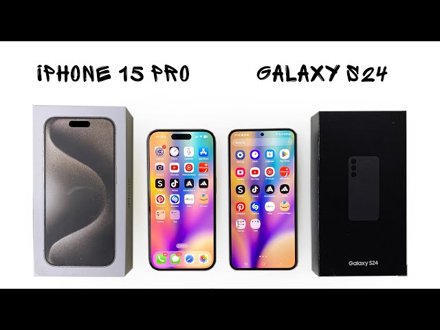 iPhone 15 PRO vs SAMSUNG Galaxy S24 SPEED TEST