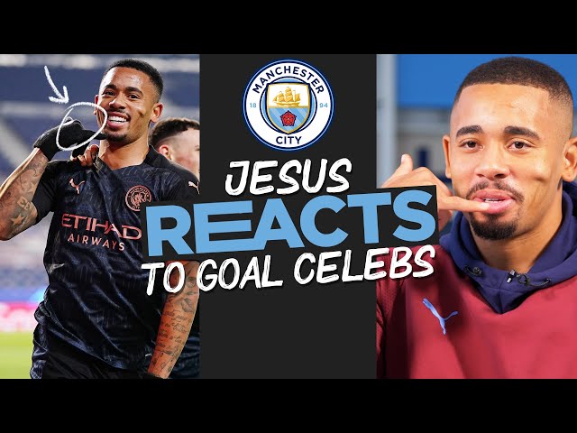 GABRIEL JESUS REACTS! | GOAL CELEBRATIONS | Phone home... and tell them to watch this!