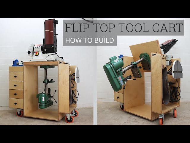 Flip-Top Tool Stand with integrated cable management | Mobile Workstation