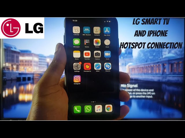 How To Connect LG Smart TV to Mobile Hotspot iPhone (2021)