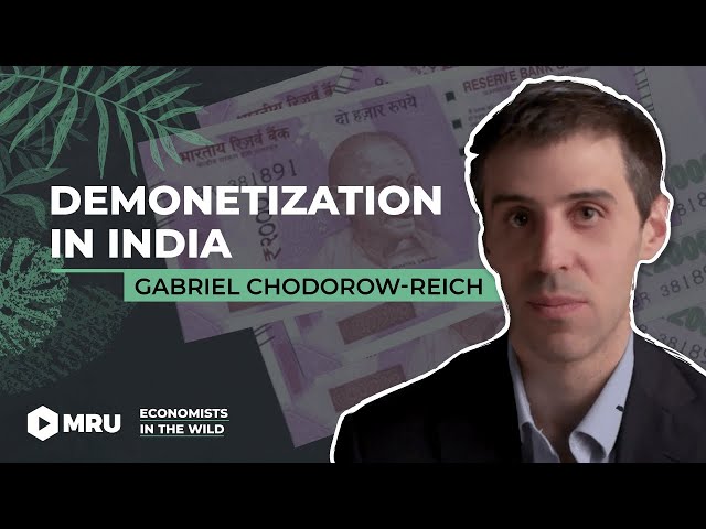 Demonetization: When 86% of India's Currency Disappeared (Gabriel Chodorow-Reich, Harvard)