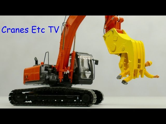 YCC Crusher for 30-45t Excavators by Cranes Etc TV