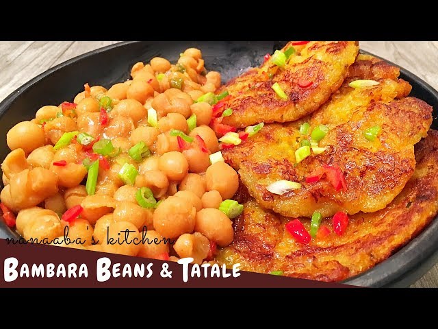 ✔How to make Bambara beans/nut and tatale ghana recipe