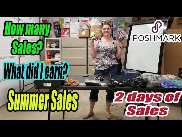 Poshmark Summer sales - Last 2 days - April 2019 - What exactly did I sell? - How much did I make?