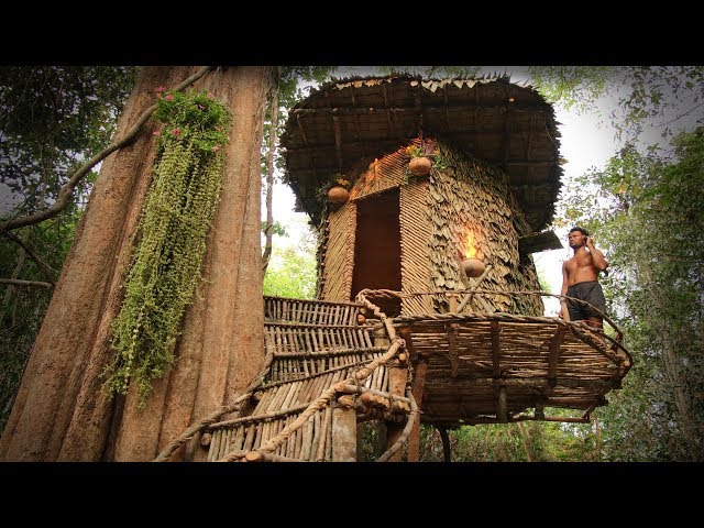 Building The Greatness Jungle Leaf House - 1