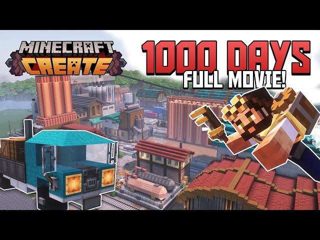 1000 days FULL MOVIE | Minecraft Create Mod (Episodes 24 - 33)
