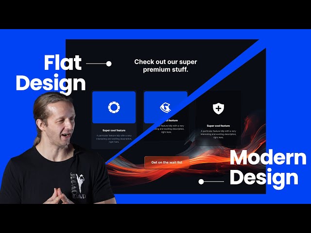 Flat Design vs Modern Design Trends for UI