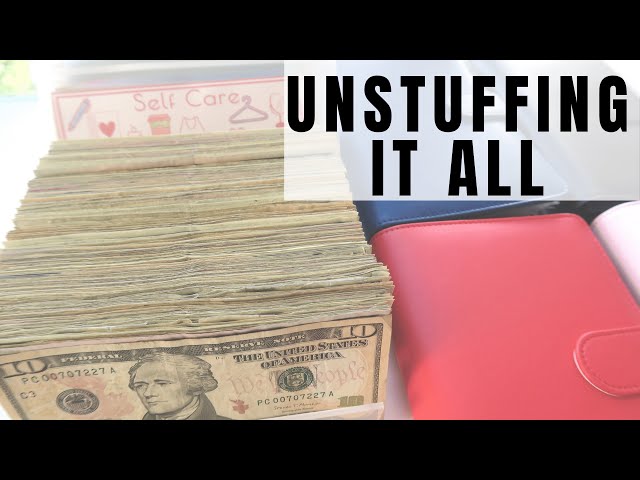 UNSTUFFING MONEY BINDERS | HOW MUCH I SAVED IN FOUR MONTHS | LOW INCOME SAVINGS