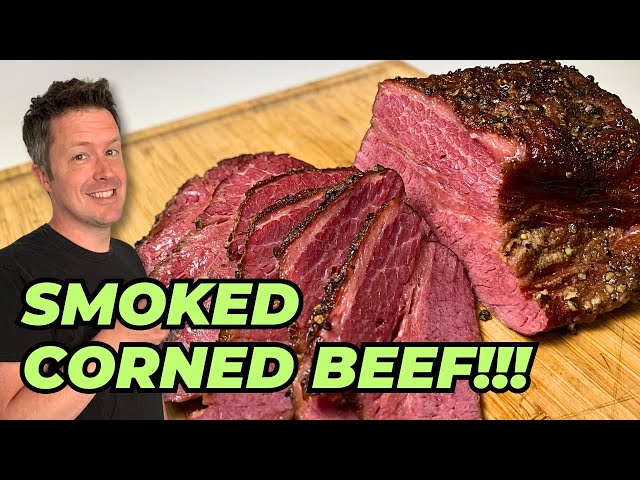 Perfectly Smoked CORNED BEEF BRISKET!!